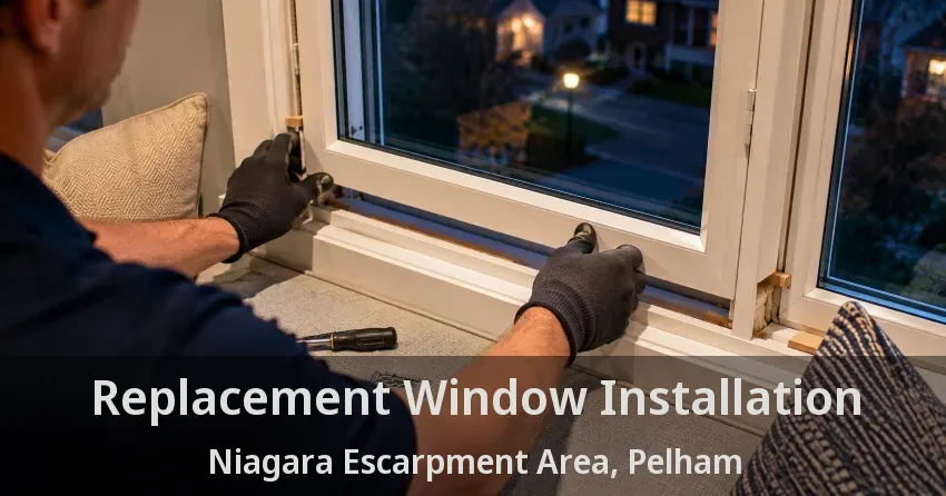 Replacement Window Installation Niagara Escarpment Area, Pelham - ON