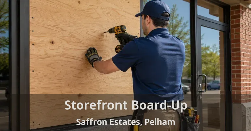 Storefront Board-Up Saffron Estates, Pelham - ON