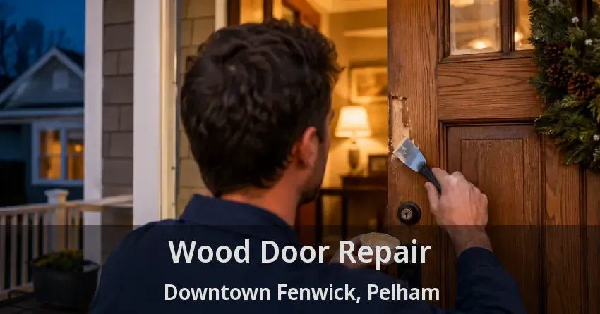 Wood Door Repair Downtown Fenwick, Pelham - ON