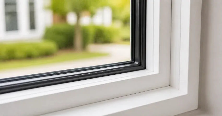 technician repairing window and door hardware in Pelham home