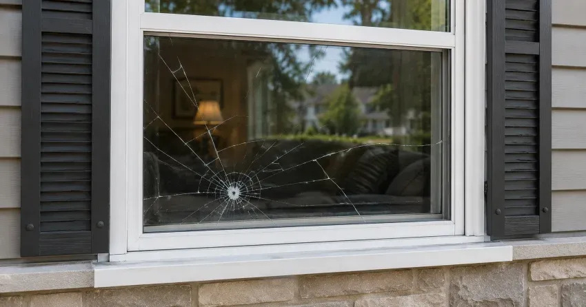 technician measuring window opening for emergency glass replacement South Fonthill, Pelham